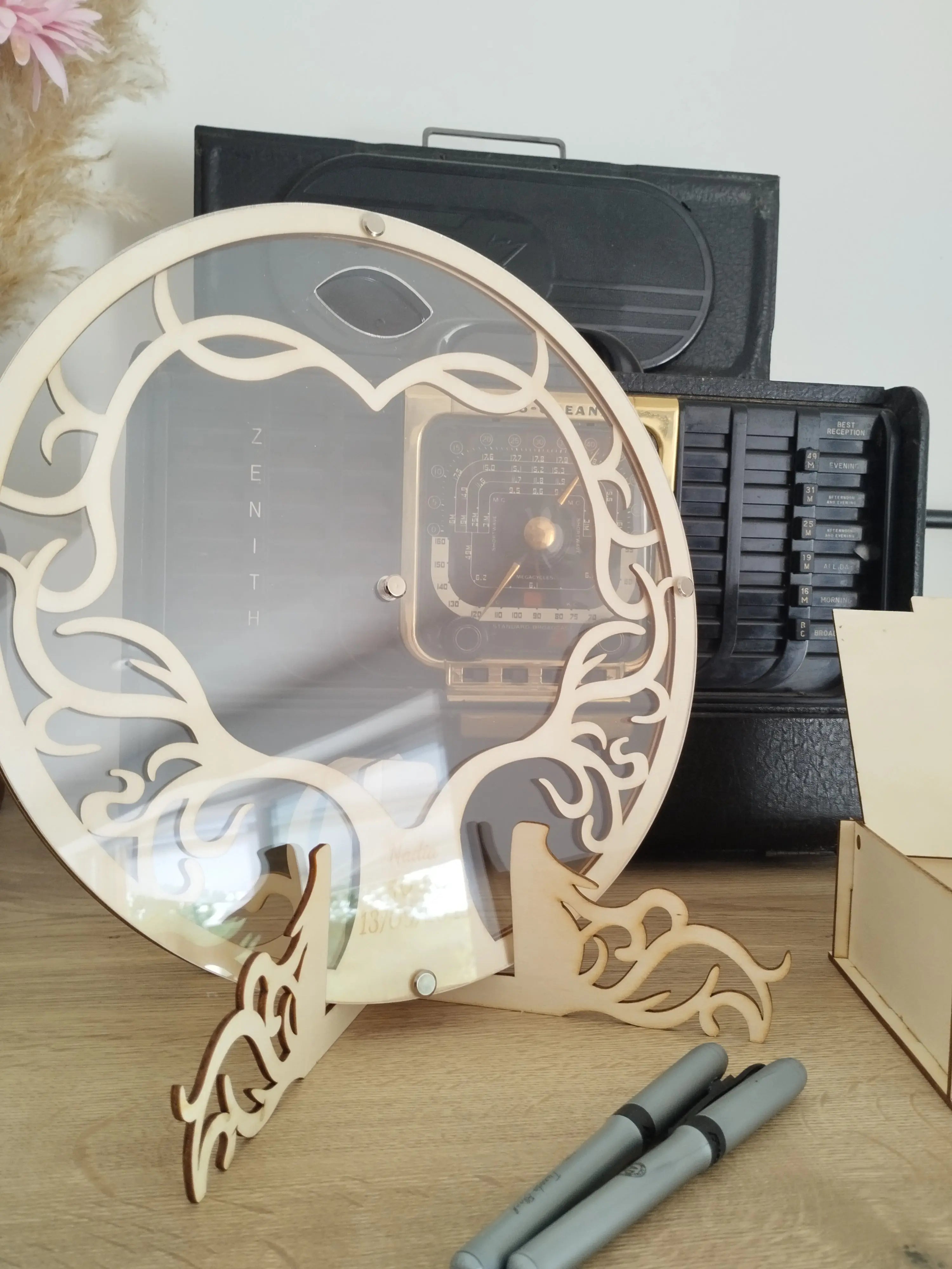 Livre d’or alternatif rond “Arbre de Vie” Instants Gravés