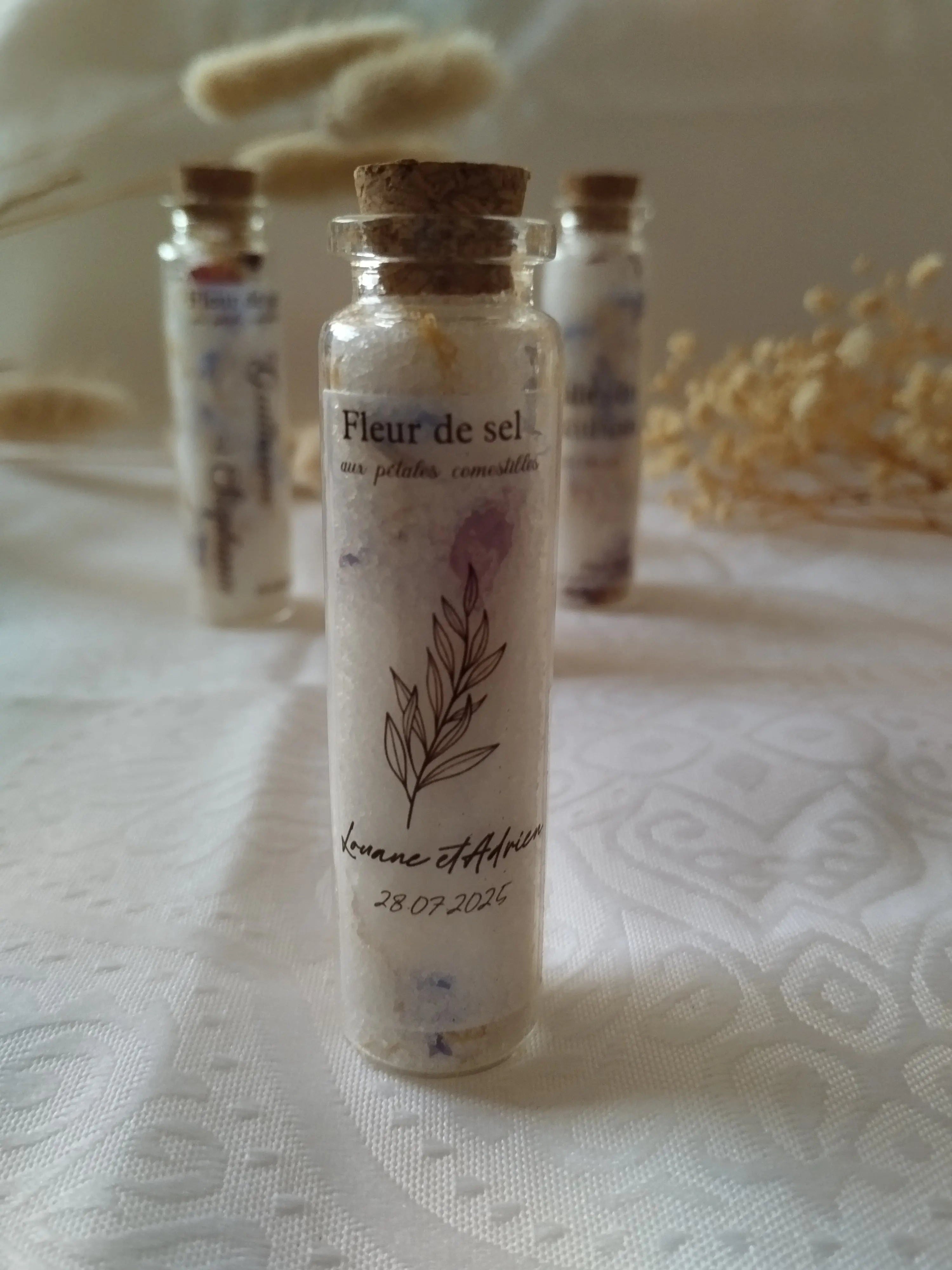 Fiole de sel & fleurs Instants Gravés