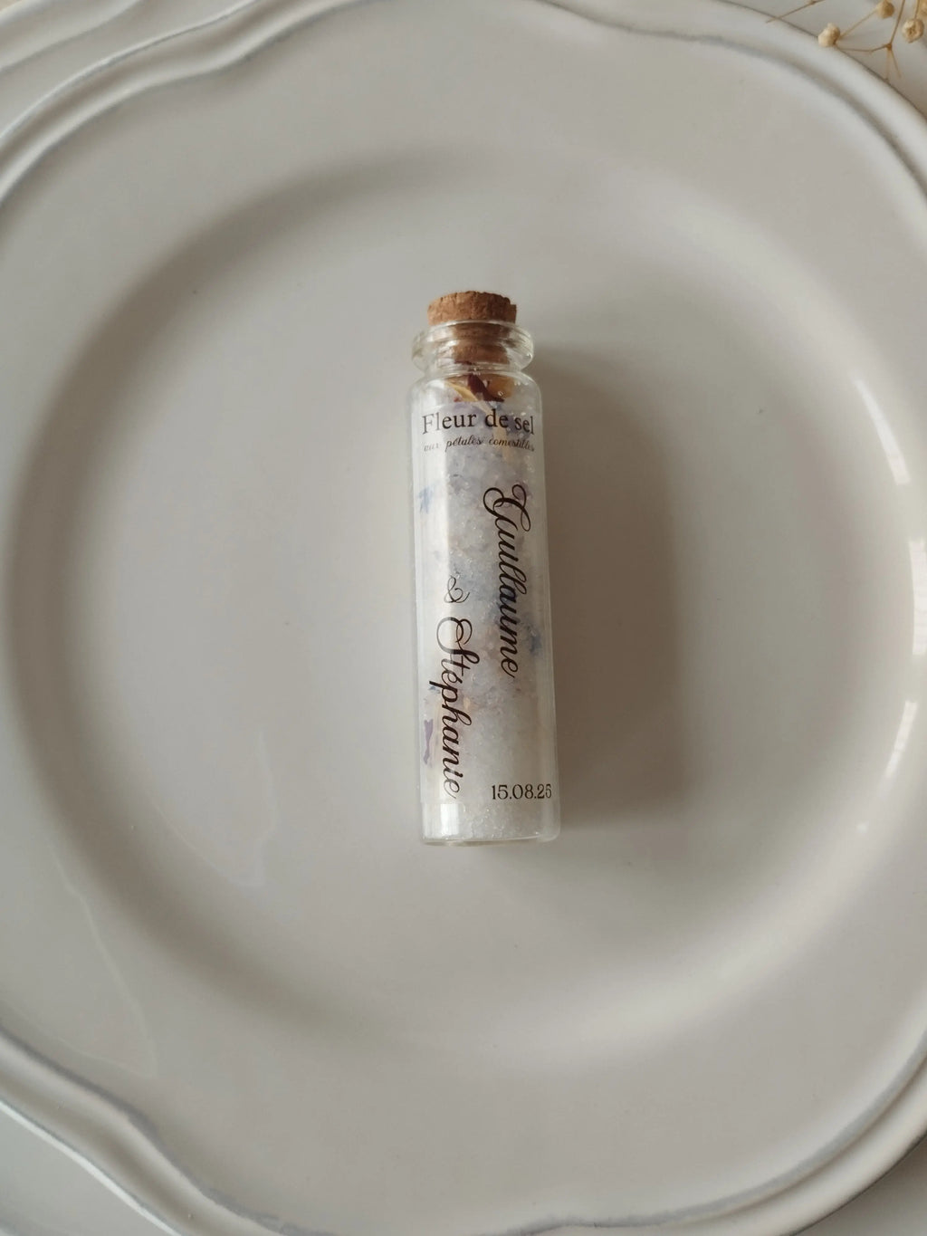 Fiole de sel & fleurs Instants Gravés