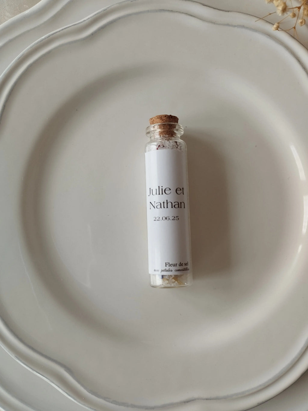 Fiole de sel & fleurs Instants Gravés