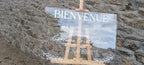 Panneau de bienvenue en plexiglass personnalisé – Mariage & Baptême - Instants Gravés