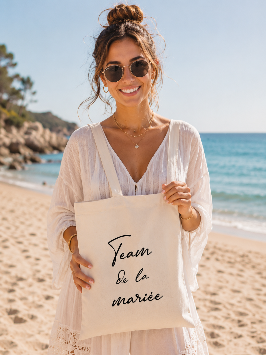 Tote Bag EVJF Personnalisé | Sac Team de la Mariée