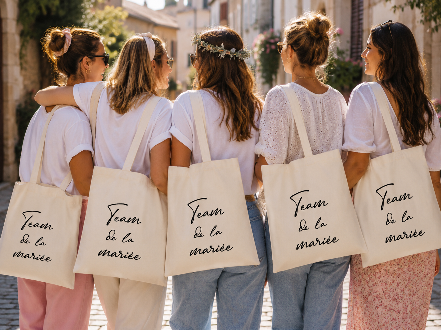 Tote Bag EVJF Personnalisé | Sac Team de la Mariée