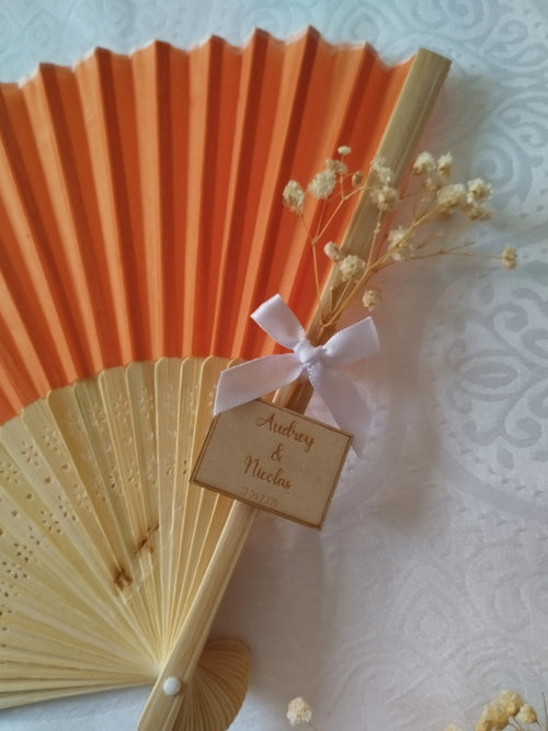 Éventail personnalisé gravé Instants Gravés