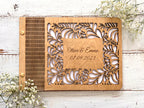 Livre d'or en bois personnalisé Instants Gravés